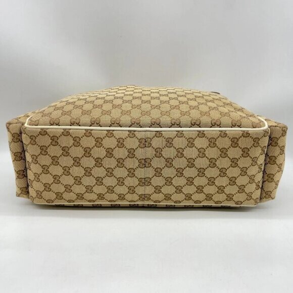 Gucci GG Canvas Sherry Line Beige/Ivory Shoulder Bag 329-050925 - Picture 7 of 16